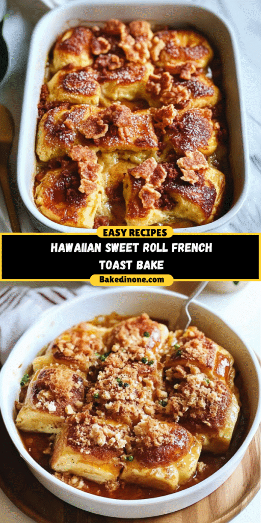 Hawaiian Sweet Roll French Toast Bake: The Best Easy Breakfast Recipe!
