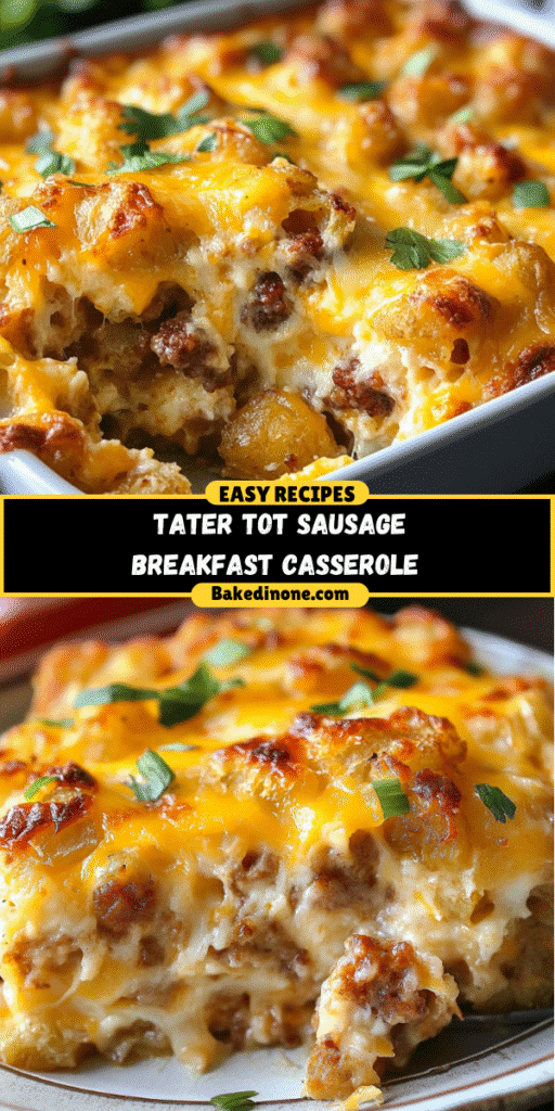 Tater Tot Sausage Breakfast Casserole: The Best Easy Recipe for Busy Mornings!