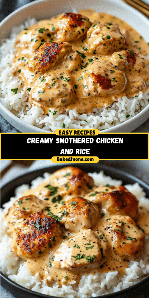 Creamy Smothered Chicken and Rice: The Best Easy Dinner Recipe!