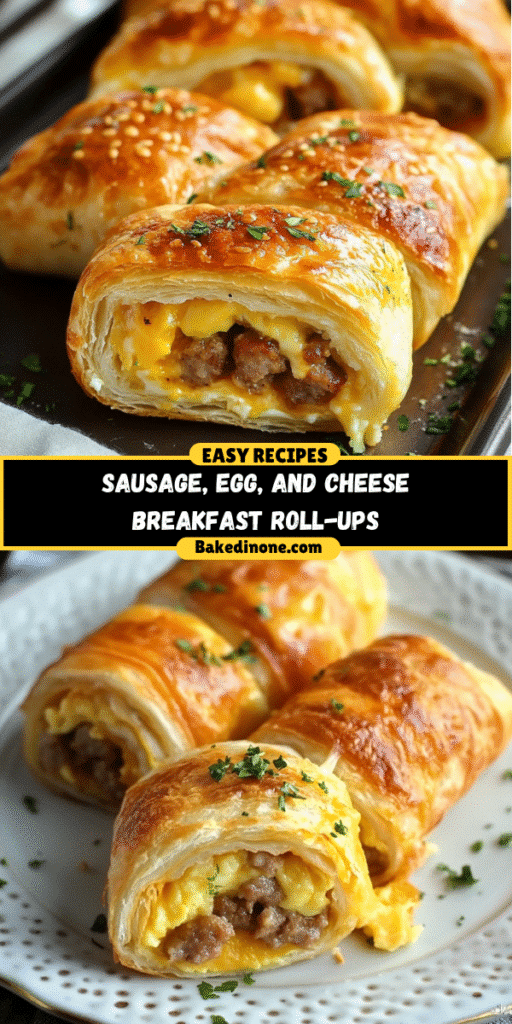 Easy Sausage Egg and Cheese Breakfast Roll-Ups: The Best Quick Recipe!