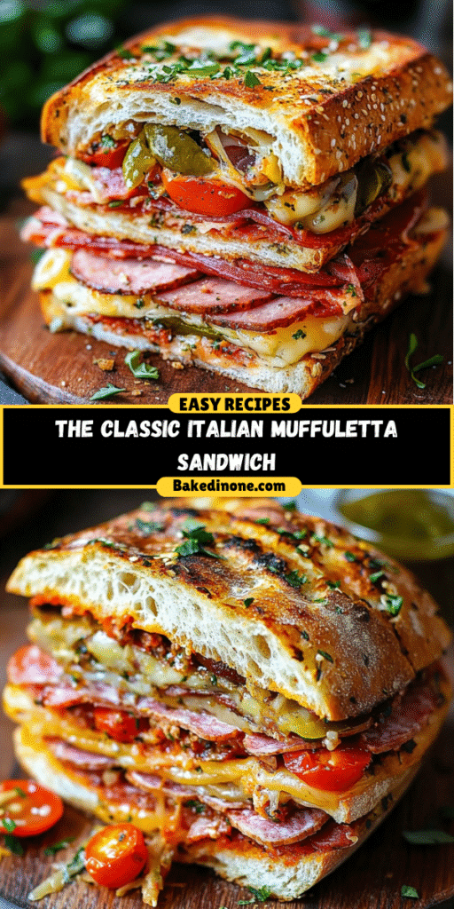 The Classic Italian Muffuletta Sandwich: Easy, Quick, and the Best Lunch Idea!