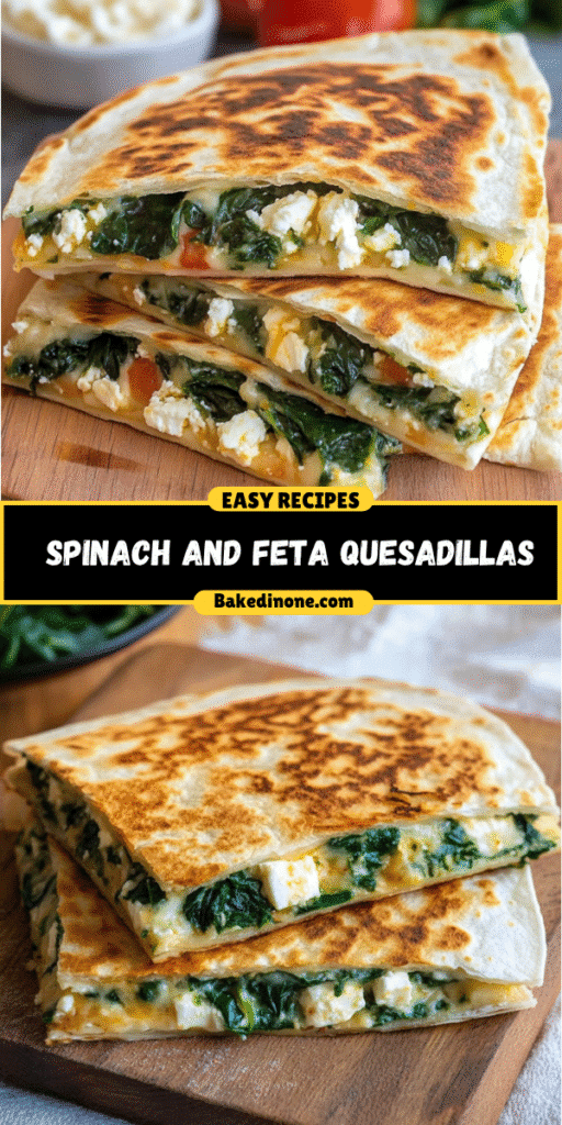 Spinach and Feta Quesadillas: Quick & Easy Healthy Lunch Idea!