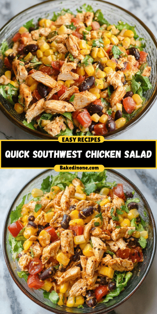 Quick Southwest Chicken Salad: The Best Easy Recipe for Busy Days!