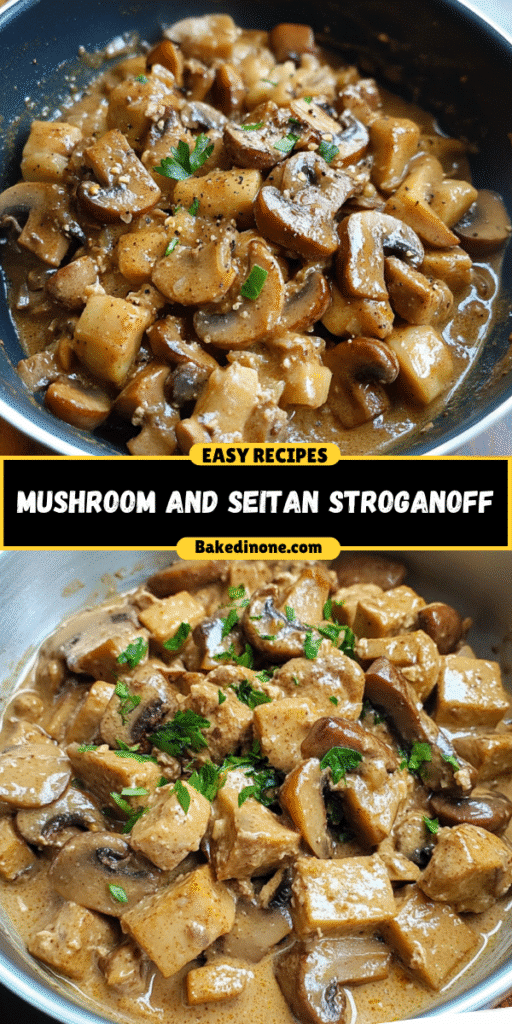 Mushroom and Seitan Stroganoff: The Best Easy Recipe for a Quick Comfort Meal