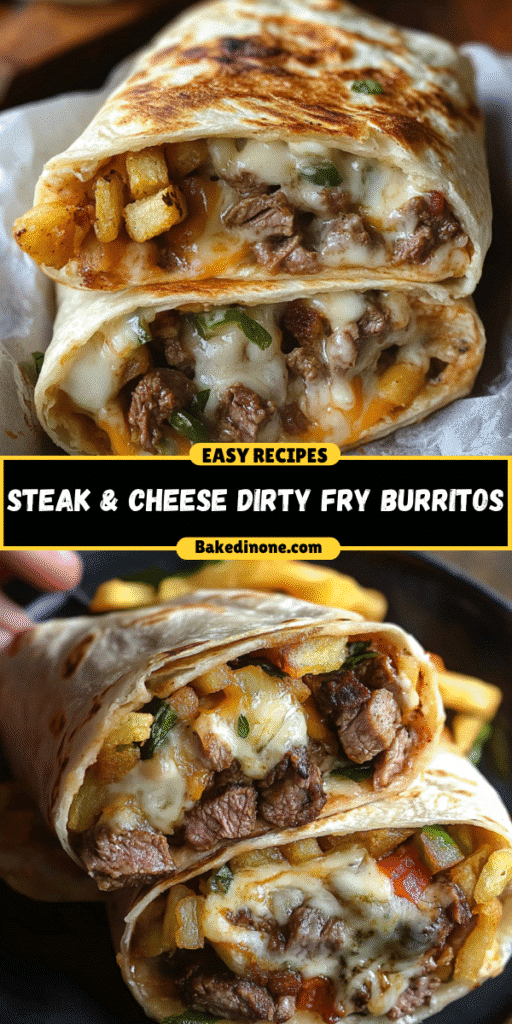 Steak & Cheese Dirty Fry Burritos: The Best Easy Recipe for a Quick Meal!