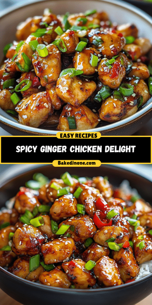 Spicy Ginger Chicken Delight: Quick & Easy Recipe for Flavor Lovers!