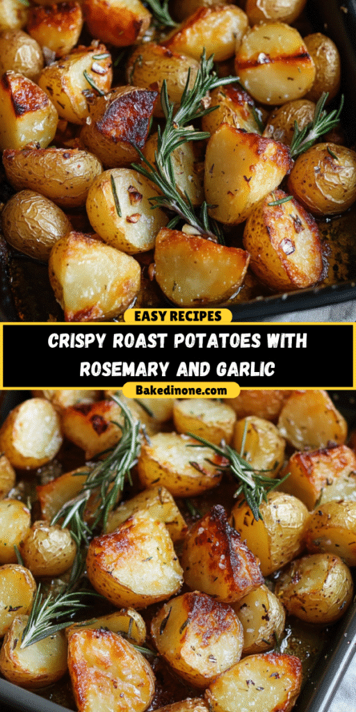 Crispy Roast Potatoes with Rosemary and Garlic: The Best Easy Recipe for a Quick Side Dish!