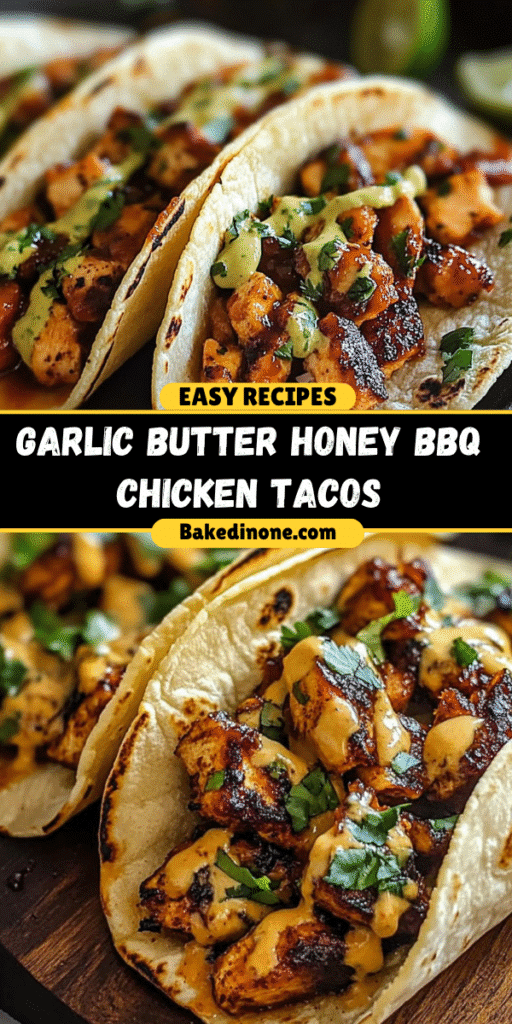 Garlic Butter Honey BBQ Chicken Tacos: Quick & Easy Family Favorite!