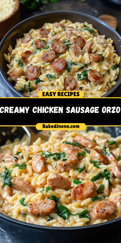 Creamy Chicken Sausage Orzo: The Best One-Pan Meal for Quick Dinners!