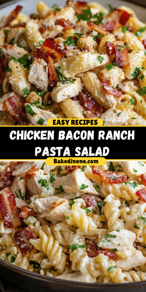 Easy Chicken Bacon Ranch Pasta Salad: The Best Quick Recipe for Any Occasion!