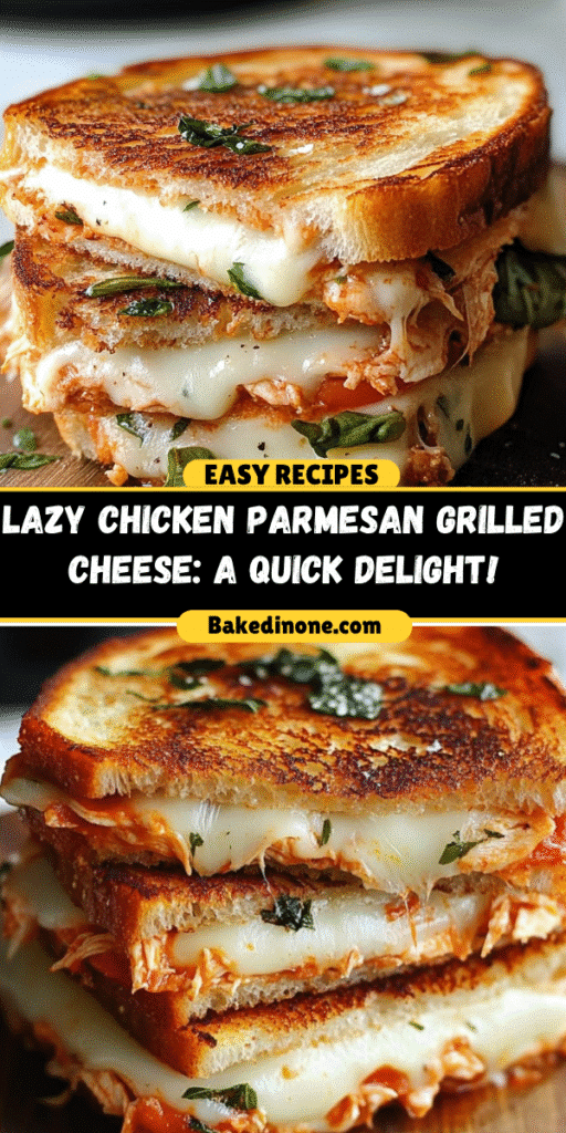 Lazy Chicken Parmesan Grilled Cheese: The Best Quick Meal Idea!