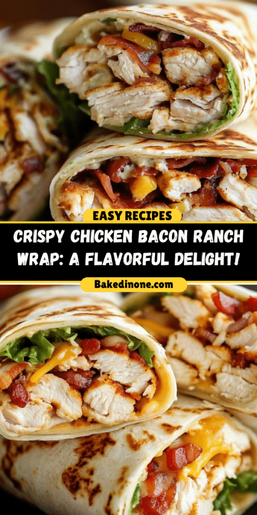 Crispy Chicken Bacon Ranch Wrap: The Best Easy Recipe for Quick Lunches!