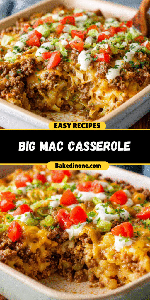 Big Mac Casserole: The Best Easy Recipe for Busy Nights!