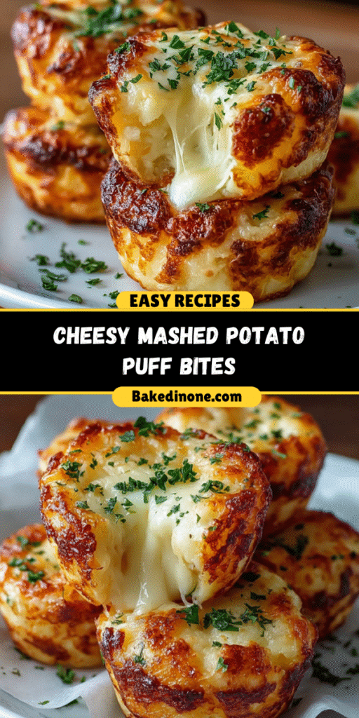 Irresistible Cheesy Mashed Potato Puff Bites: Quick & Easy Snack!