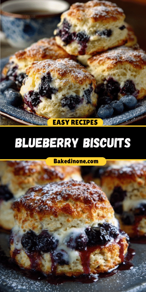 Blueberry Biscuits – Soft, Fluffy & Bursting with Berries!