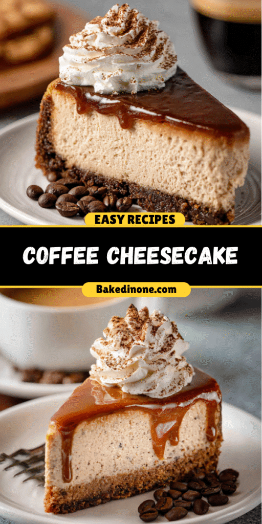 Coffee Cheesecake ☕🍰 | Creamy, Rich & Caffeinated Bliss