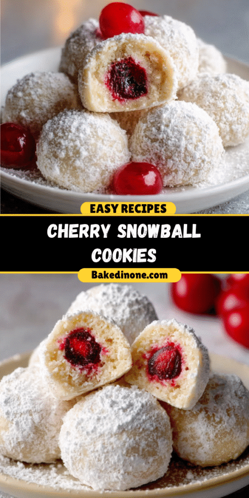 Cherry Snowball Cookies – Festive, Buttery & Delicious!