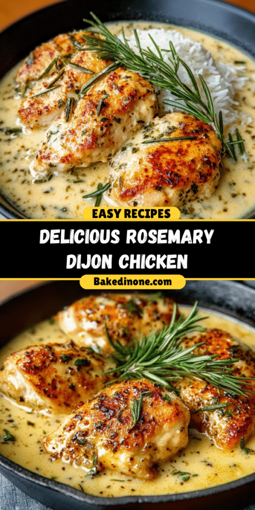 Delicious Rosemary Dijon Chicken | Easy & Flavor-Packed Dinner 🍗🌿