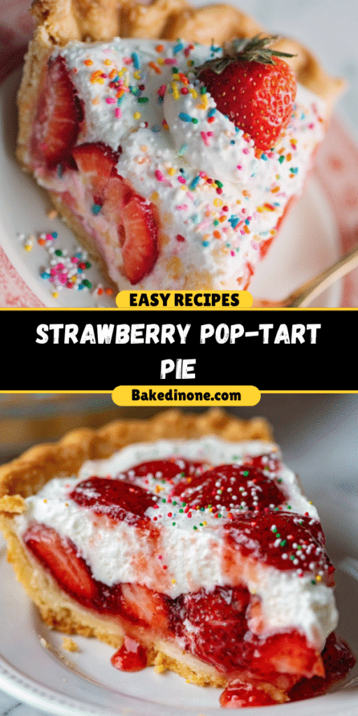 Strawberry Pop-Tart Pie | Fun, Nostalgic & Sweet 🍓🥧

