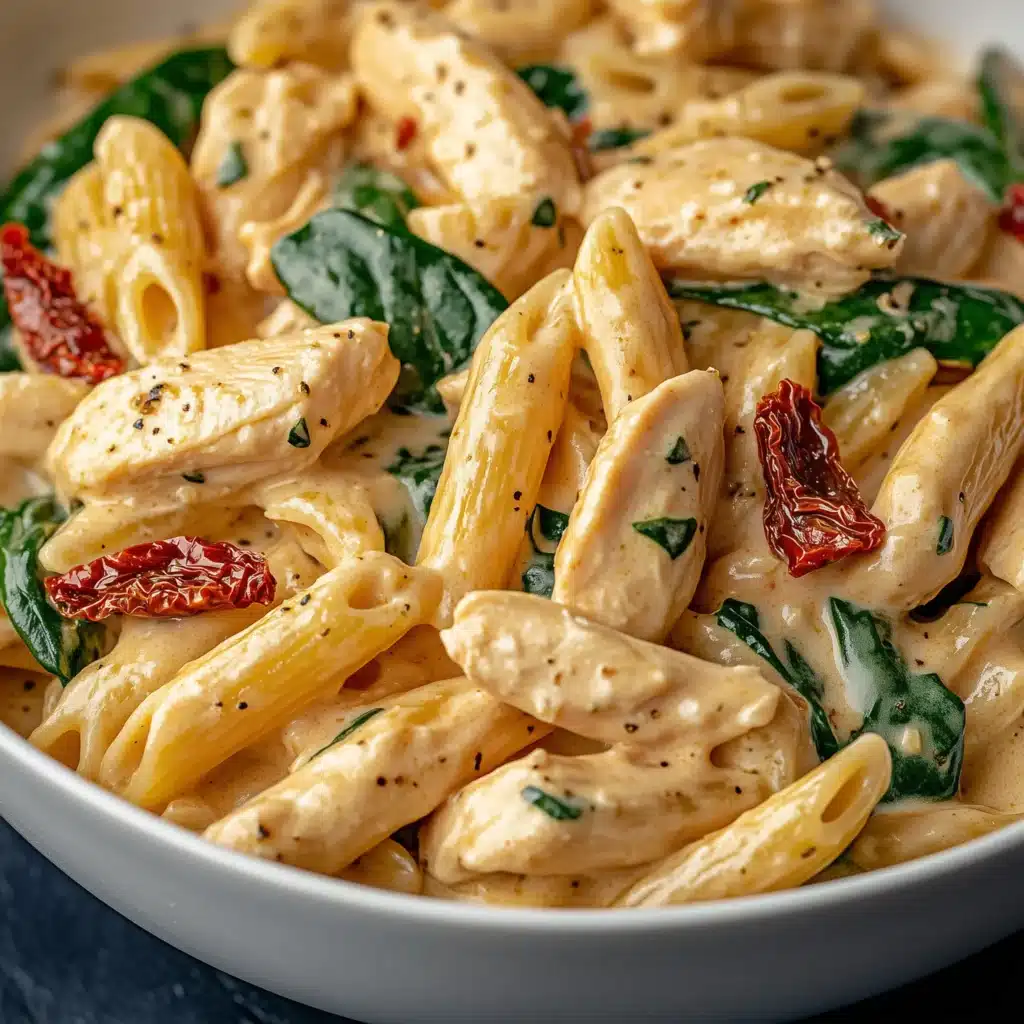 One-Pot Creamy Garlic Tuscan Chicken Pasta