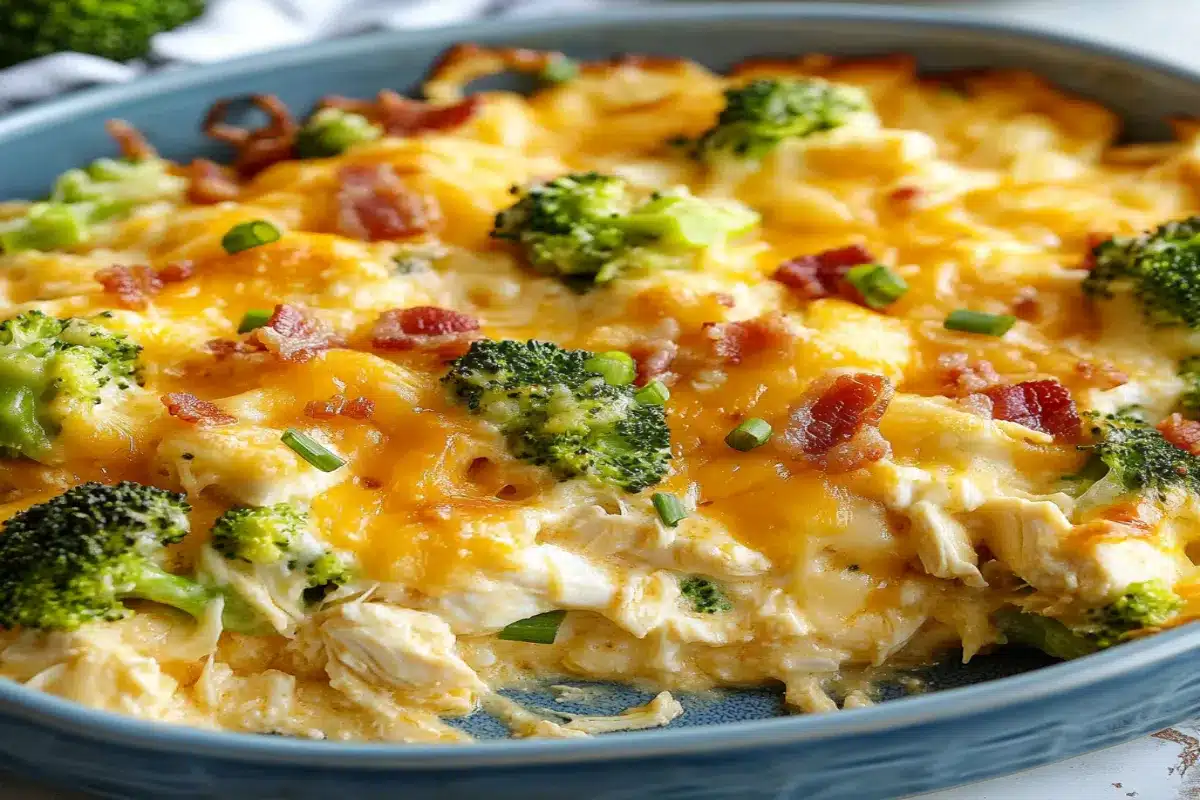 Keto Chicken Bacon Ranch Casserole
