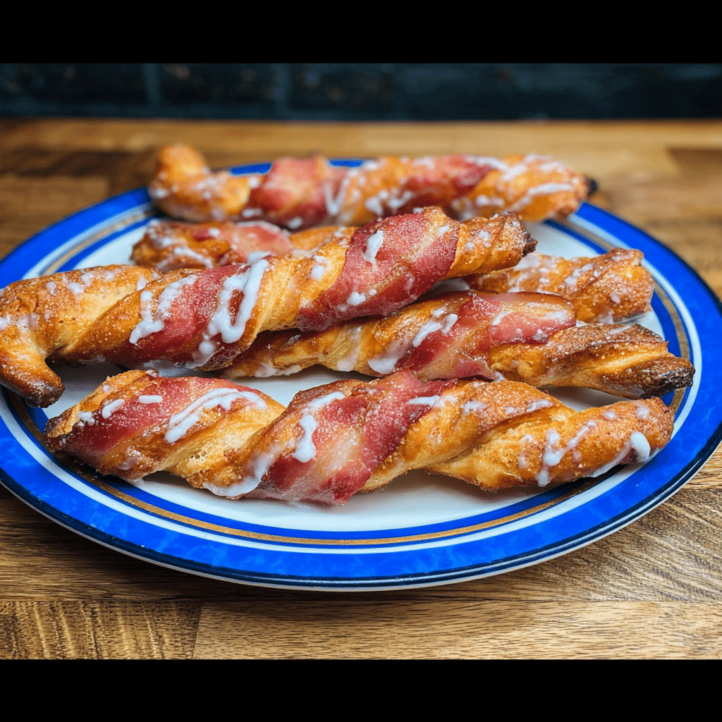 Bacon cinnamon roll twists are a mouthwatering treat!