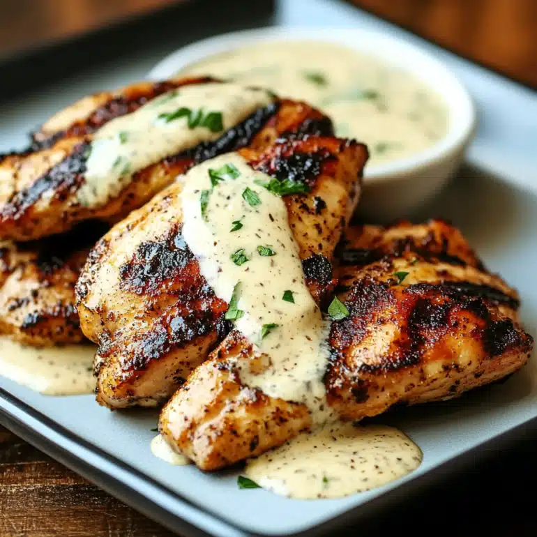 Cajun Grilled Chicken with Alabama White Sauce
