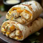 Garlic Cheesy Chicken Wraps