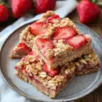 Healthy Strawberry Oatmeal Bars