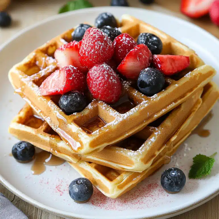 Protein Waffles Recipe – Over 45 Grams of Protein Today!
