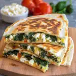 Spinach and Feta Quesadillas