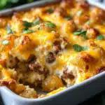 Tater Tot Sausage Breakfast Casserole