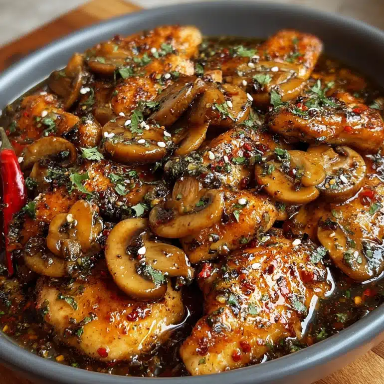 Black Pepper Chicken with Mushrooms: Try This Simple Recipe