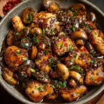 Black Pepper Chicken with Mushrooms