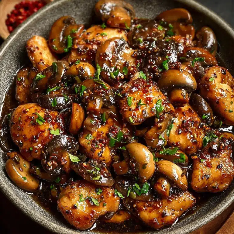 Black Pepper Chicken with Mushrooms: A Must-Try Recipe!