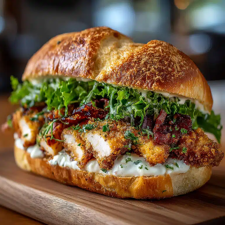 Crispy Chicken Caesar Sandwich: A Must-Try Recipe!