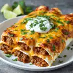 Easy Cheesy Ground Beef Enchiladas