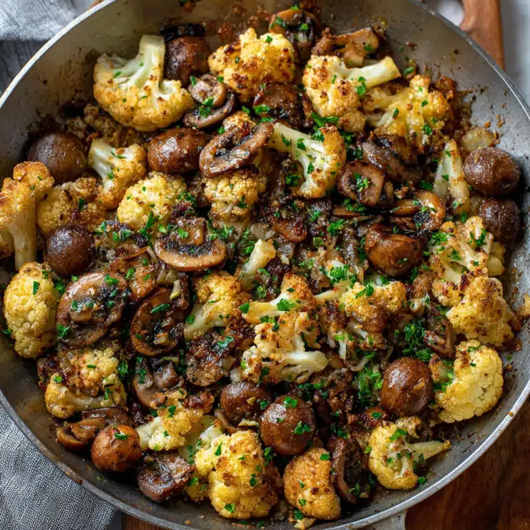 Garlic Cauliflower Mushroom Skillet: A Delicious Recipe!