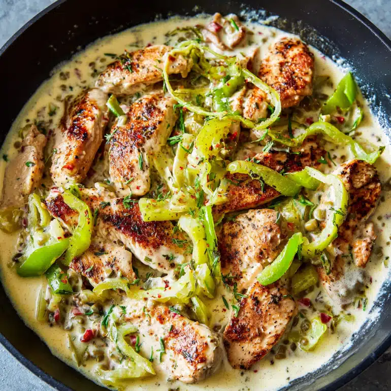 Creamy Pepperoncini Chicken Skillet: A Must-Try Delight
