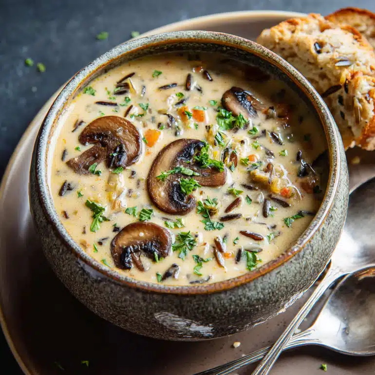 Creamy Wild Rice and Mushroom Soup: A Cozy Recipe!
