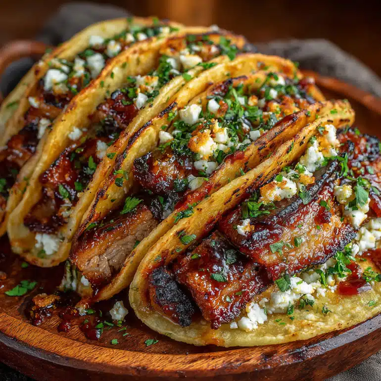 Garlic Butter Honey BBQ Beef Tacos: A Flavorful Delight!
