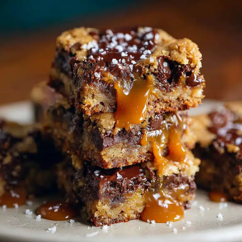 Salted Caramel Chocolate Chip Cookie Bars Recipe Revealed!