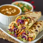 Thai Peanut Chicken Wraps