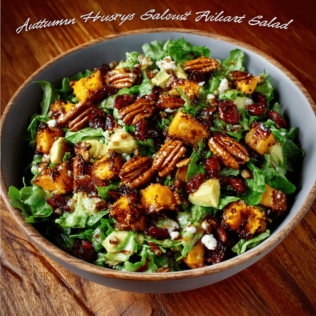 Autumn Harvest Salad with Roasted Squash & Maple Vinaigrette for a Flavorful Fall Delight!