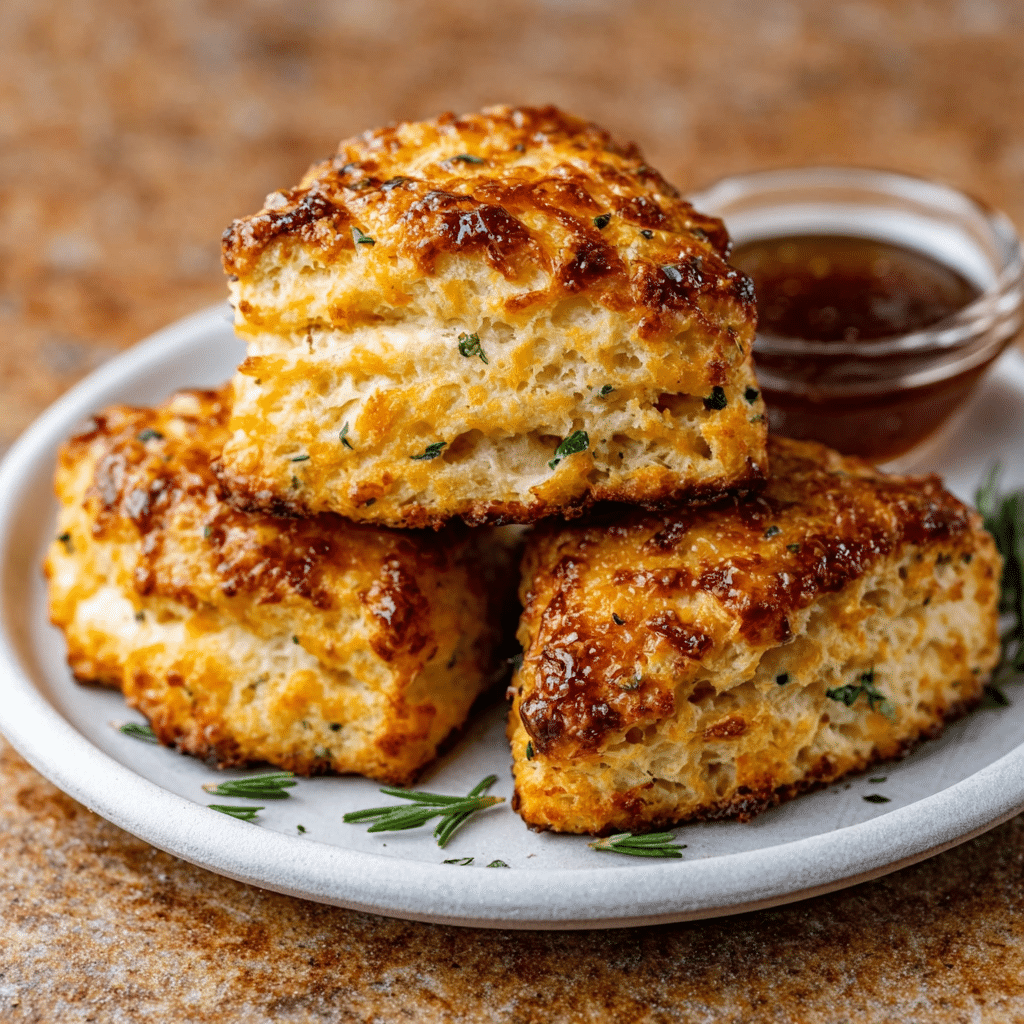 Cheddar Scones with Spiced Honey Butter will Delight You!