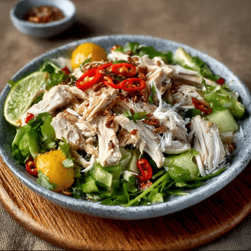 Coconut & Lime Poached Chicken Salad is Simply Delicious!