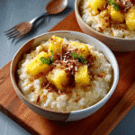 Coconut Pineapple Rice Pudding