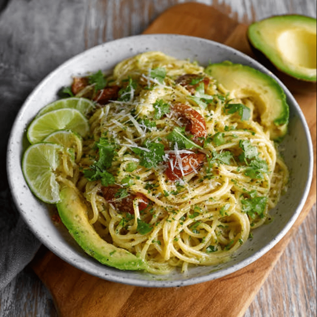 Creamy Avocado & Finger Lime Pasta: A Delicious Twist!