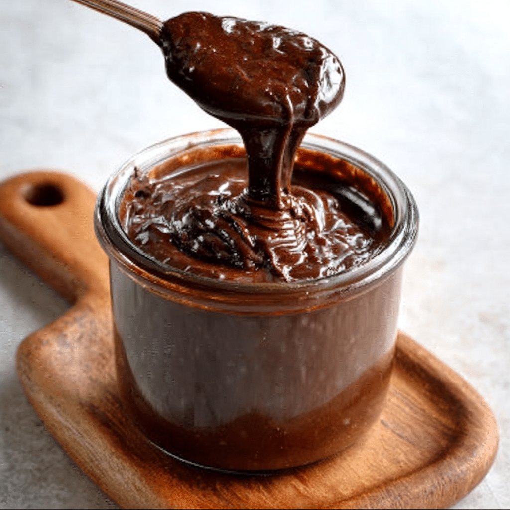 Dark Chocolate Condensed Milk Hot Fudge Sauce Delights!