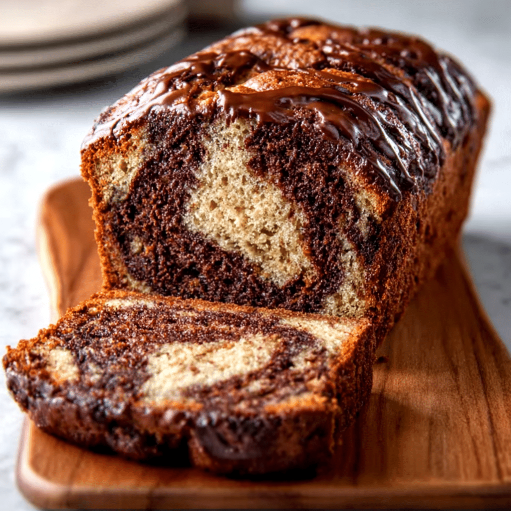Double Chocolate Swirl Banana Bread Loaf is Irresistible!